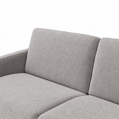 Sofa Nuoro - 2,5-Sitzer inkl. Schlaffunktion, Armlehne schmal, Stoff, Grau