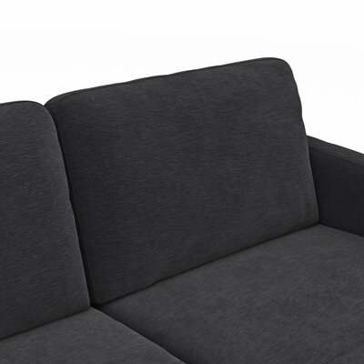 Wohnlandschaft Enna - Ecke links, 2,5-Sitzer, Longchair rechts, Stoff, Anthrazit