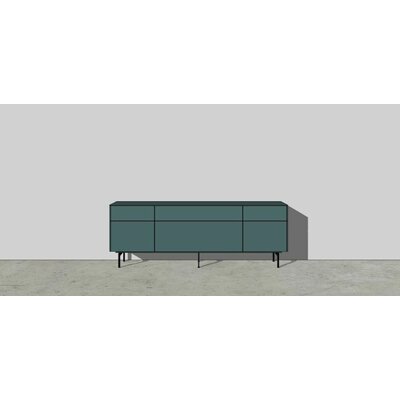 Sideboard 3900 - Lack Hochglanz, Blaugrün 139988