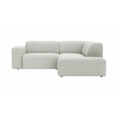 Ecksofa Elementos - 1,5-Sitzer links mit Ecke rechts, Stoff, Hellgrau 144997