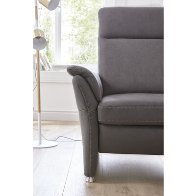 Sofa Arima H - 2-Sitzer inkl. Relaxfunktion (motorisch), Stoff, Dunkelbraun