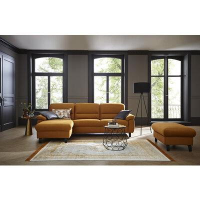 Hocker Cornella Classic - BL ca. 65x95cm, Stoff, Curry