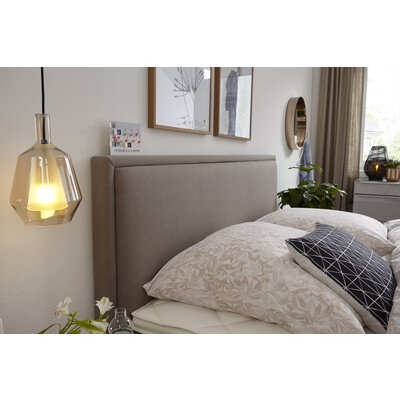 Boxspringbett Valencia - Liegefläche ca. 160x200 cm, Stoff, Mauve