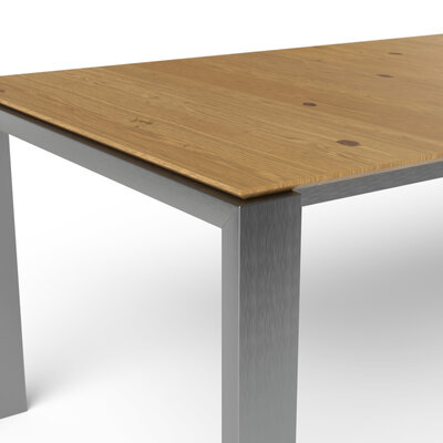 Esstisch 3400 - ausziehbar, LB ca. 200x100 cm, Asteiche massiv