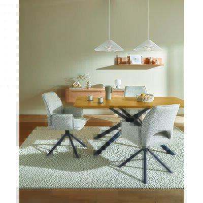 Esstisch Tineo - LB ca. 180 x 90 cm, Charaktereiche massiv