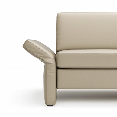 Sofa Arima N - 2-Sitzer, Leder, Champagner