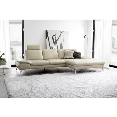 Sofa Collina - 3-Sitzer, Leder, Schwarz