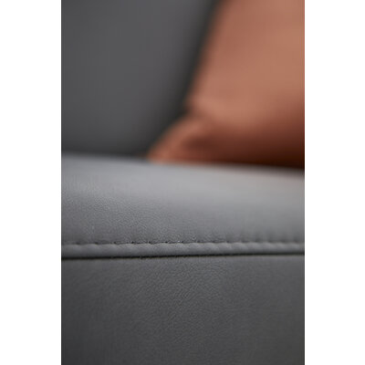 Sofa Arima N - 2-Sitzer, Leder, Anthrazit