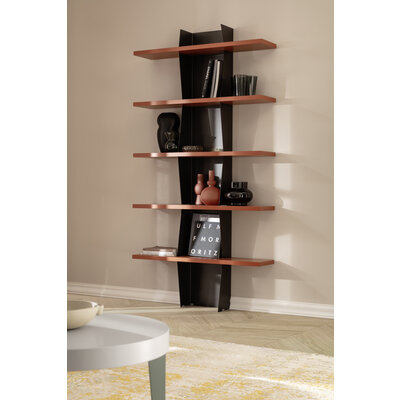 Wandboard Venzone - BHT  108x210x25 cm, Anthrazit, Campari
