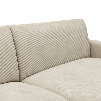 Ecksofa Solero 2.0 - 1,5-Sitzer mit Longchair rechts, Stoff, Sand
