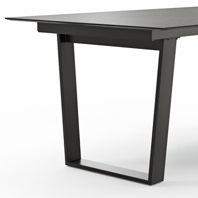 Esstisch Dinner - LB ca. 180x95 cm, Kunststoff, Dunkelgrau