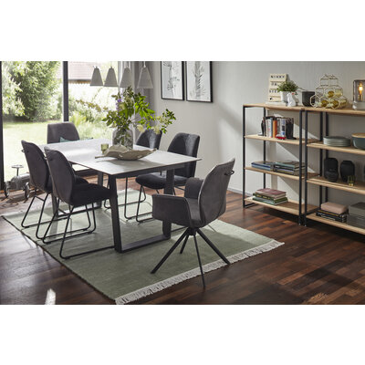 Esstisch Dinner - LB ca. 200x95 cm, Kunststoff, Hellgrau
