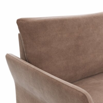 Sofa Rosario - 3-Sitzer, Stoff, Cognac