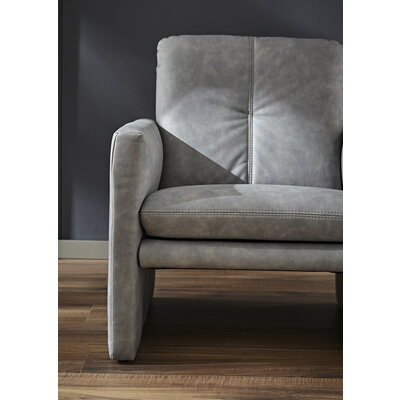 Sessel Tenero - inkl. Relaxfunktion, Stoff, Grau