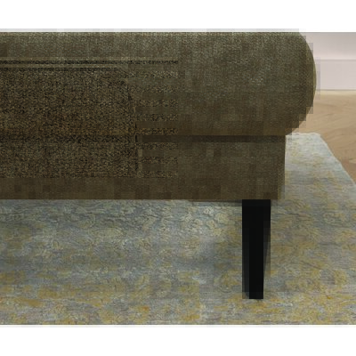 Ecksofa Gomera - 2,5-Sitzer mit Ecke und Abschlussteil rechts, Stoff, Mocca