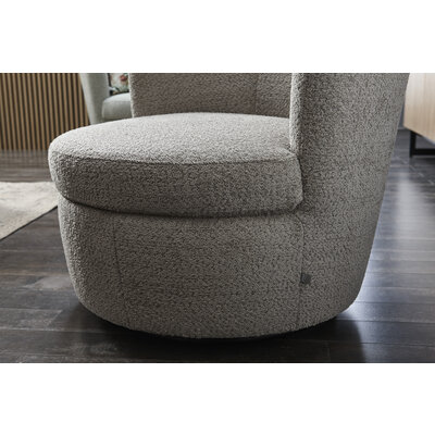 Sessel Cativa -  drehbar, Stoff, Graubeige