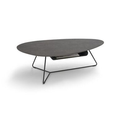 Couchtisch Fano - LBH ca. 121x75x38 cm, HPL Laminat, Graubraun