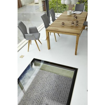 Esstisch 3400 - ausziehbar, LB ca. 200x100 cm, Asteiche massiv, Geölt, Gedrehter Fuss