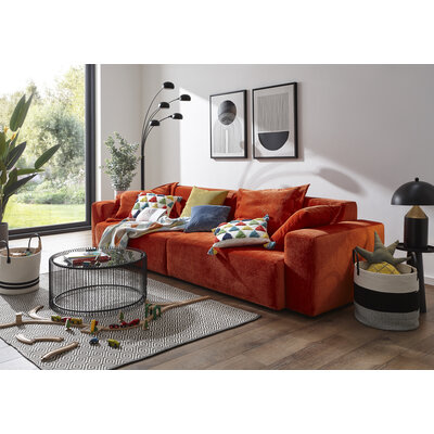 Sofa Elementos - 3-Sitzer XL, Stoff, Campari