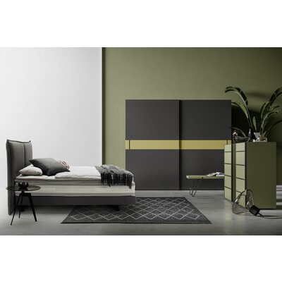 Schiebetürenschrank Loretto - B ca. 280 cm, Lack matt, Weiß