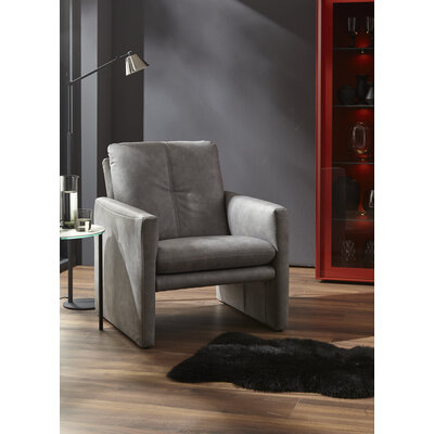 Sessel Tenero - inkl. Relaxfunktion, Stoff, Grau