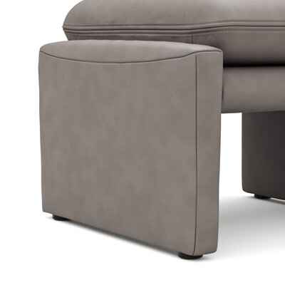 Hocker Tenero - inkl. Sitzhöhe verstellbar, Stoff, Grau