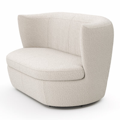 Sofa Cativa - 2-Sitzer, Stoff, Creme