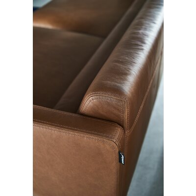 Sofa Cuneo Klassik - 2,5-Sitzer, Leder, Cognac