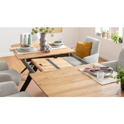 Esstisch Dinner - ausziehbar, LB ca. 180x100 cm, Eiche massiv