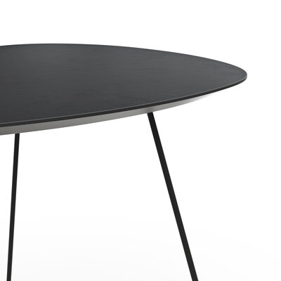 Ecktisch Fano - LBH ca. 59x50x50 cm, Fenix, Schwarz