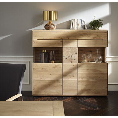 Highboard Amora - Wildeiche massiv bianco