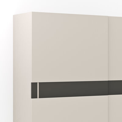 Schiebetürenschrank Loretto - B ca. 280 cm, Lack matt, Perlmutt