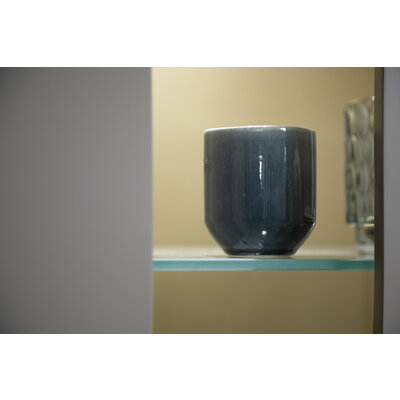 Vitrine 3900 - B ca. 60 cm, Lack matt, Graubeige