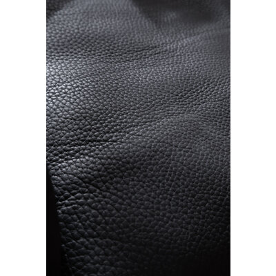 Sofa Aprino 3 - 4-Sitzer XXL, Dickleder, schwarz, Armlehne Kissen