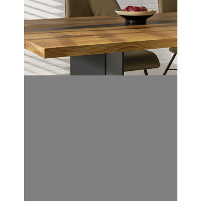 Esstisch Nera - LB ca. 220x110 cm, Asteiche massiv, Epoxy
