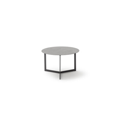Beistelltisch Loretto - Rund 60cm, Metall, Platte Dekor Anthrazit,  Gestell Anthrazit 131022