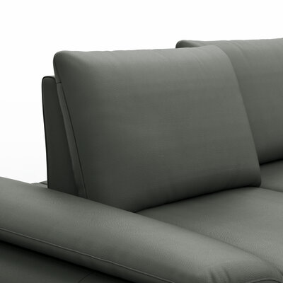 Sofa Collina - 3-Sitzer, Leder, Schlammgrün