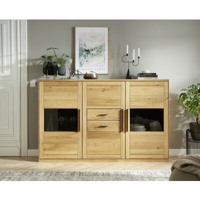 Highboard Faro 6.0 - Wildeiche massiv, natur, geölt