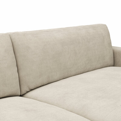 Ecksofa Solero 2.0 - 1,5-Sitzer mit Longchair groß rechts, Stoff, Sand