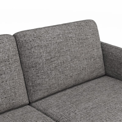 Ecksofa  Enna - Ecke links, 3-Sitzer, Sitzvorzug (motorisch), Stoff, Graphit