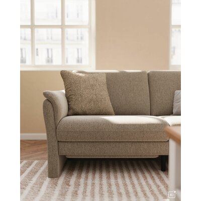 Sofa Gomera - 2,5-Sitzer inkl. Relaxfunktion motorisch, Stoff, Graubeige