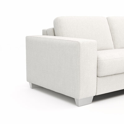 Sofa Nuoro - 2,5-Sitzer inkl. Schlaffunktion, Armlehne breit, Stoff, Natur