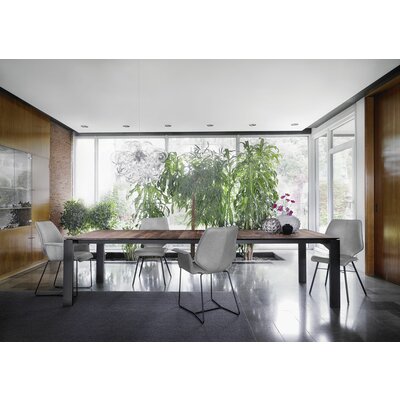 Esstisch 3400 - ausziehbar, LB ca. 200x100 cm, Nussbaum massiv