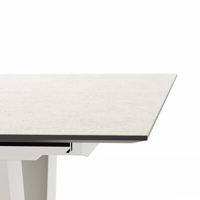 Esstisch Dinner - ausziehbar, LB ca. 160x 90 cm, HPL, Sand