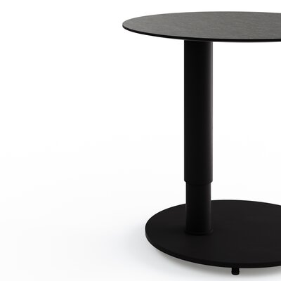 Beistelltisch Camas - LBH ca. 50x50x48 cm, Keramik schwarz