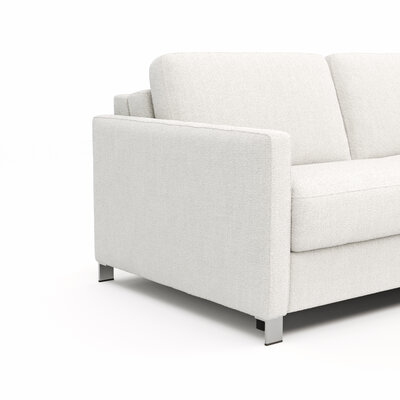 Sofa Nuoro - 2,5-Sitzer inkl. Schlaffunktion, Armlehne schmal, Stoff, Natur