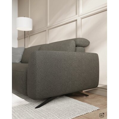 Sofa Arona - 2-Sitzer, Stoff, Anthrazit