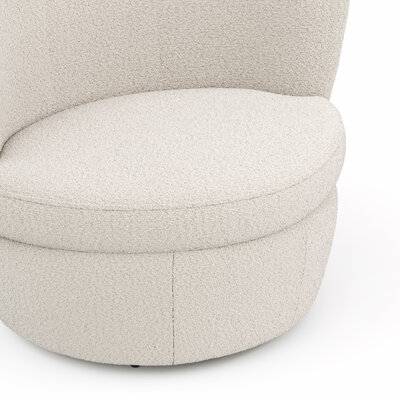 Sessel Cativa - drehbar, Stoff, Creme