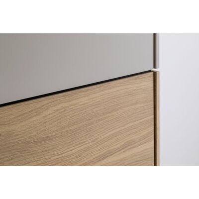 Drehtürenschrank Matera - BHT ca. 251x235x60 cm, Lack Matt, Kaschmir, Eiche, Milk