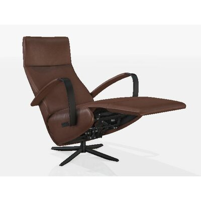 Relaxsessel Girona - Relaxfunktion (motorisch), Leder, Braun